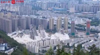 В Китае произвели масштабный снос сразу 15 небоскребов (ВИДЕО) - enovosty.com - Китай