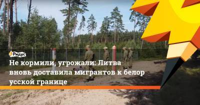 Некормили, угрожали: Литва вновь доставила мигрантов кбелорусской границе - ridus.ru - Белоруссия - Литва
