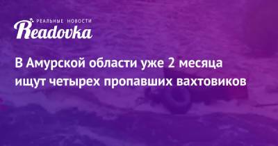В Амурской области уже 2 месяца ищут четырех пропавших вахтовиков - readovka.ru - Амурская обл.