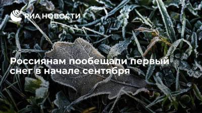 Евгений Тишковец - Центр погоды "Фобос": в семи российских регионах пойдет снег с 3 по 5 сентября - ria.ru - Москва - Россия - респ. Коми - Кировская обл. - Костромская обл. - Вологодская обл. - Свердловская обл. - Тверская обл. - Мурманская обл. - Ярославская обл. - Пермский край - Архангельская обл. - республика Карелия