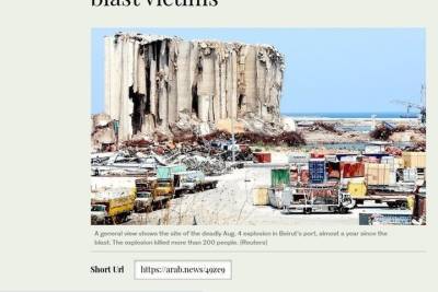 Годовщина трагедии: Семьи жертв теракта в Бейруте пообещали «жёсткие протесты» - mk.ru - Бейрут