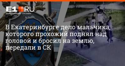 Артем Устюжанин - В Екатеринбурге дело мальчика, которого прохожий поднял над головой и бросил на землю, передали в СК - e1.ru - Екатеринбург - район Академический, Екатеринбург