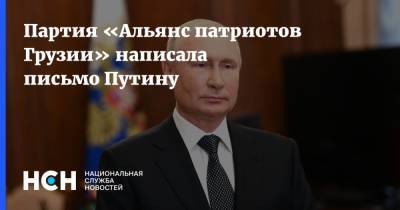 Владимир Путин - Ирма Инашвили - Партия «Альянс патриотов Грузии» написала письмо Путину - nsn.fm - Россия - Грузия
