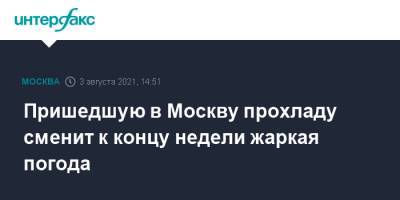 Роман Вильфанд - Пришедшую в Москву прохладу сменит к концу недели жаркая погода - interfax.ru - Москва - Россия