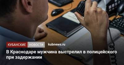 В Краснодаре мужчина выстрелил в полицейского при задержании - kubnews.ru - Россия - Краснодарский край - Краснодар