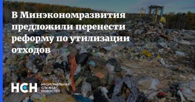 В Минэкономразвития предложили перенести реформу по утилизации отходов - nsn.fm - Россия