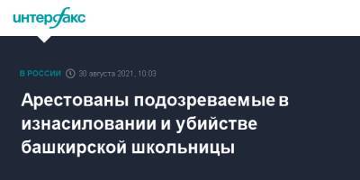 Арестованы подозреваемые в изнасиловании и убийстве башкирской школьницы - interfax.ru - Москва - Башкирия - район Бирский