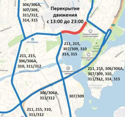 Из-за ремонта дороги в Сестрорецке автобусы пустят по измененным маршрутам - neva.today - Санкт-Петербург - территория Организатор Перевозок