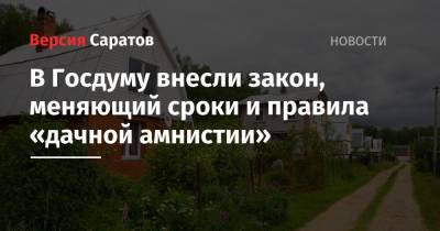 Павел Крашенинников - В Госдуму внесли закон, меняющий сроки и правила «дачной амнистии» - nversia.ru - Россия
