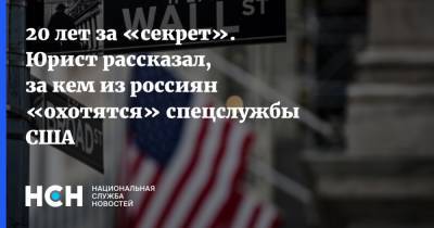 Григорий Лукьянцев - 20 лет за «секрет». Юрист рассказал, за кем из россиян «охотятся» спецслужбы США - nsn.fm - Россия - США - Белоруссия