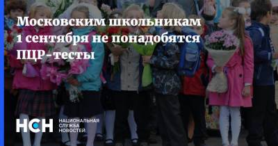 Анастасий Раков - Московским школьникам 1 сентября не понадобятся ПЦР-тесты - nsn.fm - Москва - 1 Сентября