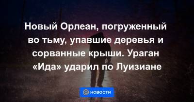 Джо Байден - Новый Орлеан, погруженный во тьму, упавшие деревья и сорванные крыши. Ураган «Ида» ударил по Луизиане - news.mail.ru - США - штат Луизиана
