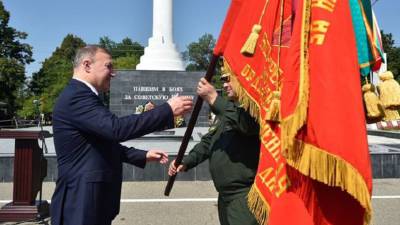 Адыгея получила боевое знамя 95-й Молдавской стрелковой дивизии - russian.rt.com - Молдавия - респ. Адыгея - Майкоп