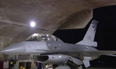 Опубликованы кадры нештатной ситуации с истребителем F-16 на авиабазе Тайваня - topwar.ru - Тайвань