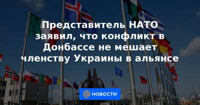 Представитель НАТО заявил, что конфликт в Донбассе не мешает членству Украины в альянсе - news.mail.ru - Украина - Эстония