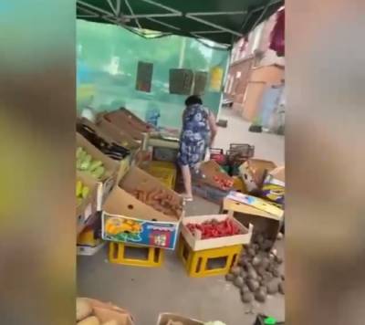 Женщина разнесла торговую лавку в Одессе: видео погрома - politeka.net - Украина - Одесса