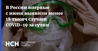 В России впервые с июня выявили менее 18 тысяч случаев COVID-19 за сутки - nsn.fm - Москва - Россия