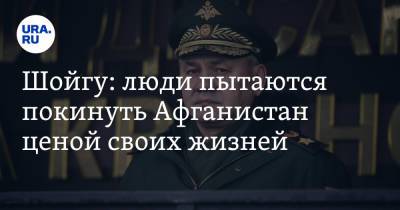 Сергей Шойгу - Владимир Путин - Шойгу: люди пытаются покинуть Афганистан ценой своих жизней - ura.news - Россия - США - Узбекистан - Белоруссия - Киргизия - Таджикистан - Афганистан