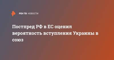Владимир Чижов - Постпред РФ в ЕС оценил вероятность вступления Украины в союз - ren.tv - Россия - Украина - Молдавия - Грузия