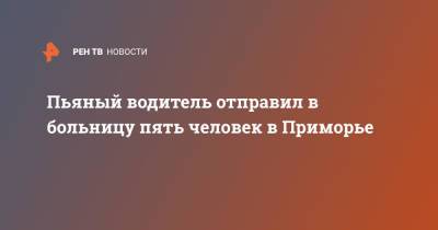 Пьяный водитель отправил в больницу пять человек в Приморье - ren.tv - Приморье край - Хабаровск