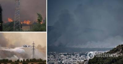 Никос Хардалиас - Лесные пожары в Греции - власти объявили эвакуацию - фото и видео - obozrevatel.com - Афины - Греция