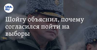 Сергей Шойгу - Владимир Путин - Шойгу объяснил, почему согласился пойти на выборы - ura.news - Россия