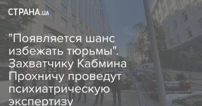 Денис Монастырский - Владимир Прохнич - "Появляется шанс избежать тюрьмы". Захватчику Кабмина Прохничу проведут психиатрическую экспертизу - strana.ua - Россия - Украина