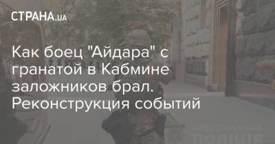 Владимир Прохнич - Как боец "Айдара" с гранатой в Кабмине заложников брал. Реконструкция событий - strana.ua - Украина
