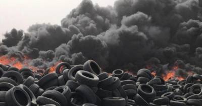 Масштабный пожар в Кувейте: горит крупнейшая в мире свалка автопокрышек (ФОТО, ВИДЕО) - delo.ua - Украина - Кувейт