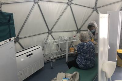 У «Приморской» открылся второй в городе шатер для вакцинации - spb.mk.ru - Санкт-Петербург - район Василеостровский