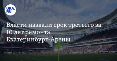 Леонид Рапопорт - Власти назвали срок третьего за 10 лет ремонта Екатеринбург-Арены - ura.news - Екатеринбург - Свердловская обл.