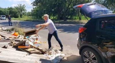 В Черкассах бывший прокурор разбросал мусор где не надо и бежал от муниципалов - lenta.ua - Украина - Черкассы