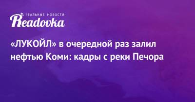 Светлана Радионова - Вагит Алекперов - «ЛУКОЙЛ» в очередной раз залил нефтью Коми: кадры с реки Печора - readovka.news - респ. Коми - Экология