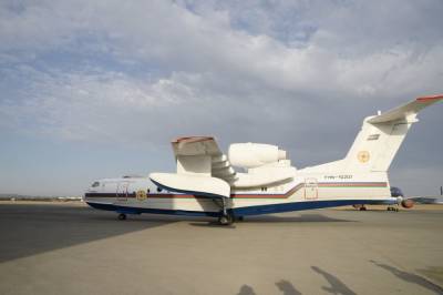 Ильхам Алиев - Азербайджанский самолет-амфибия BE-200CS отправлен в Турцию - trend.az - Турция - Азербайджан