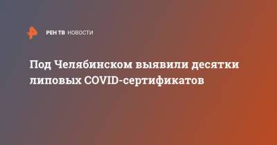 Под Челябинском выявили десятки липовых COVID-сертификатов - ren.tv - Россия - Челябинская обл. - Челябинск