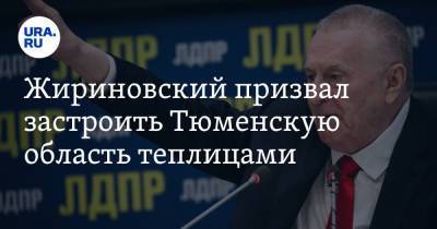 Владимир Жириновский - Жириновский призвал застроить Тюменскую область теплицами - ura.news - Россия - Московская обл. - Турция - Тюменская обл. - Иран
