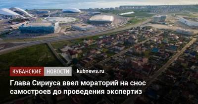 Глава Сириуса ввел мораторий на снос самостроев до проведения экспертиз - kubnews.ru - Сочи - Краснодарский край - Мирный - Строительство