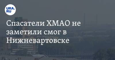 Спасатели ХМАО не заметили смог в Нижневартовске. Но они ошиблись - ura.news - Сургут - Югра - Нижневартовск - Лангепас