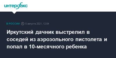 Иркутский дачник выстрелил в соседей из аэрозольного пистолета и попал в 10-месячного ребенка - interfax.ru - Москва - Россия - Иркутская обл. - Иркутск