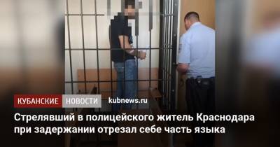 Стрелявший в полицейского житель Краснодара при задержании отрезал себе часть языка - kubnews.ru - Россия - Краснодарский край - Краснодар