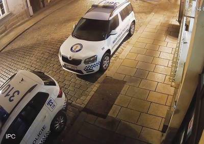 Усатый «вандал» помял полицейскую машину в Чехии: видео - vinegret.cz - Чехия - Пльзень