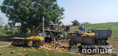 Под Одессой автоледи влетела в прилавок с арбузами и травмировала девочку-подростка (фото, видео) - odessa-life.od.ua - Украина - Одесса - Черноморск