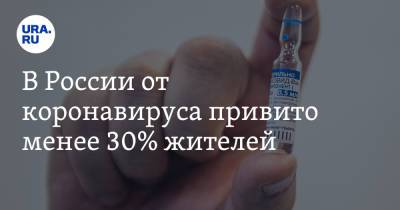 Владимир Путин - Михаил Мурашко - В России от коронавируса привито менее 30% жителей - ura.news - Москва - Россия - Московская обл. - Белгородская обл. - окр.Ненецкий