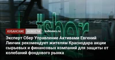 Эксперт Сбер Управление Активами Евгений Линчик рекомендует жителям Краснодара акции сырьевых и финансовых компаний для защиты от колебаний фондового рынка - smartmoney.one - Россия - Краснодарский край - Краснодар