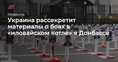 Украина рассекретит материалы о боях в «иловайском котле» в Донбассе - tvrain.ru - Украина - Иловайск