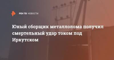 Юный сборщик металлолома получил смертельный удар током под Иркутском - ren.tv - Иркутская обл. - Иркутск