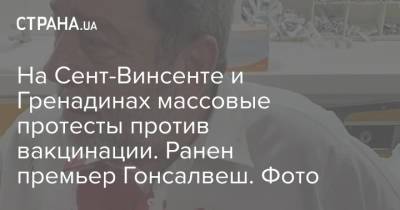 На Сент-Винсенте и Гренадинах массовые протесты против вакцинации. Ранен премьер Гонсалвеш. Фото - strana.ua - Украина - Франция - Барбадос - Сент Винсент и Гренадины