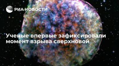 Австралийские ученые впервые зафиксировали момент взрыва сверхновой - ria.ru - Москва - Австралия