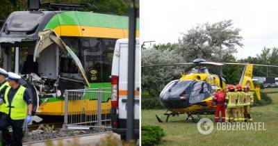 Столкновение трамваев в Познани: более 30 пассажиров получили травмы. Фото и видео - obozrevatel.com - Польша - Познань