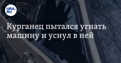 Курганец пытался угнать машину и уснул в ней - ura.news - Курган